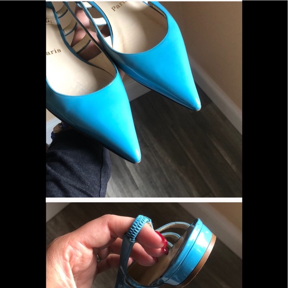 Christian Loubutin Patent Cage Flats - Picture 4 of 6